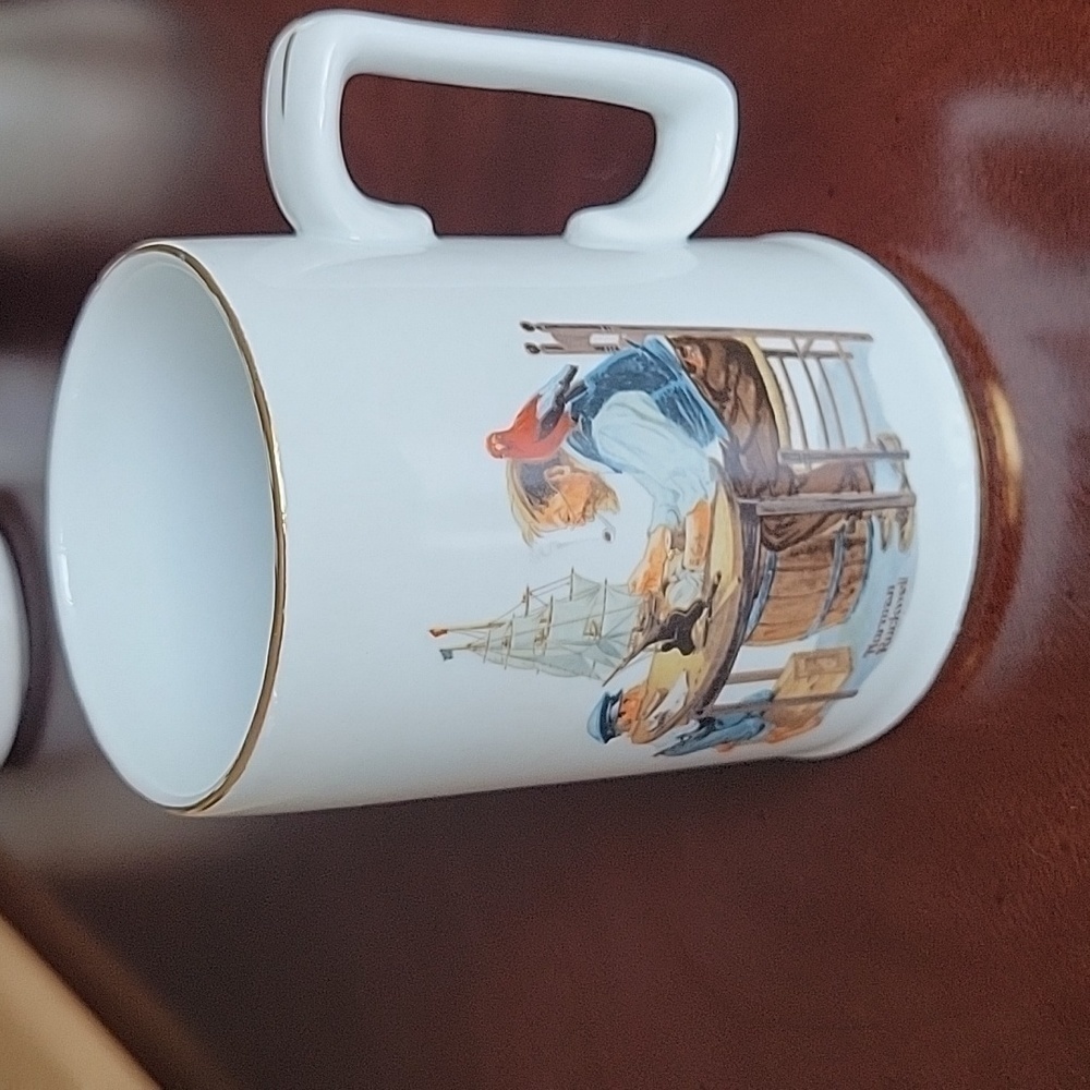 NORMAN Rockwell Museum 1985 Coffee Mug "For a Good Boy"